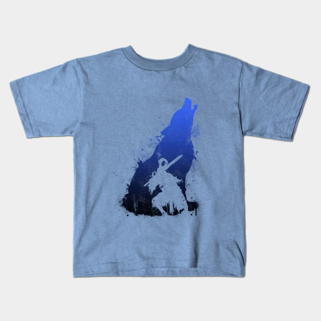 The Walker of Abyss (Version Blue/Black) Kids T-Shirt by Taki93